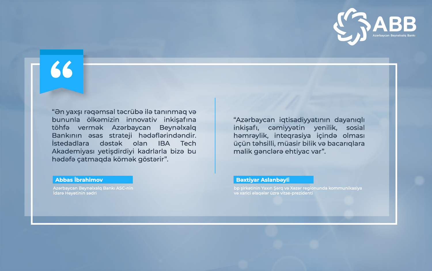ABB ilə bp və tərəfdaşlarının birgə təqaüd proqramını qazanmış tələbələrlə görüş oldu