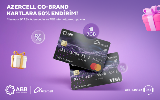 ABB-nin Azercell kartlarını yarı qiymətinə əldə etmək fürsəti!