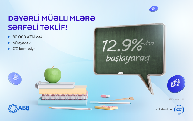 ABB-dən müəllimlərə sərfəli təklif