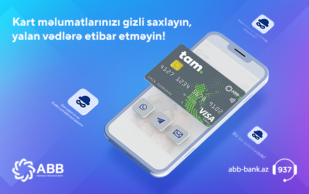 Kart məlumatlarınızı gizli saxlayın