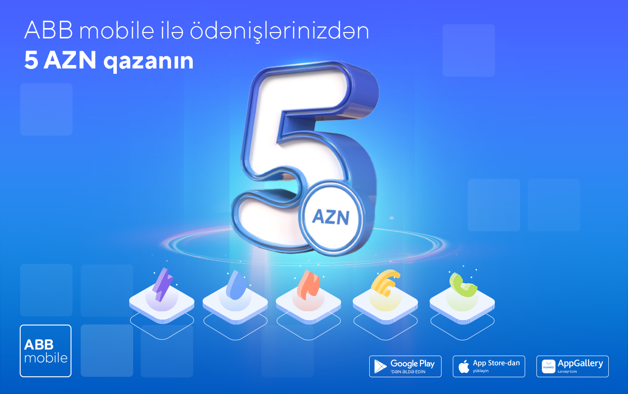 10 AZN və üzəri ödənişlərdə 5 AZN keşbek!