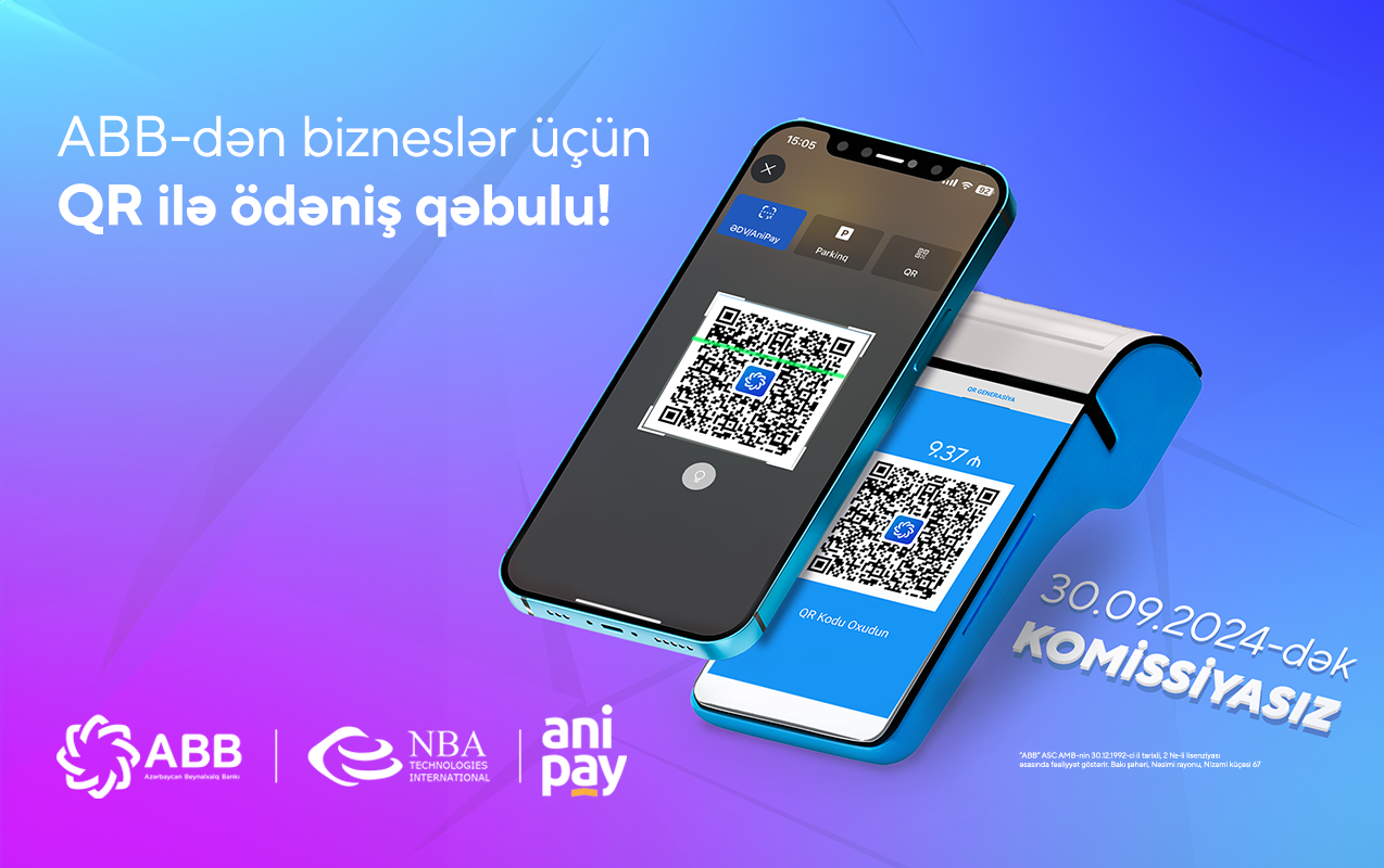 ABB-den biznesler ucun QR ile odenis qebulu