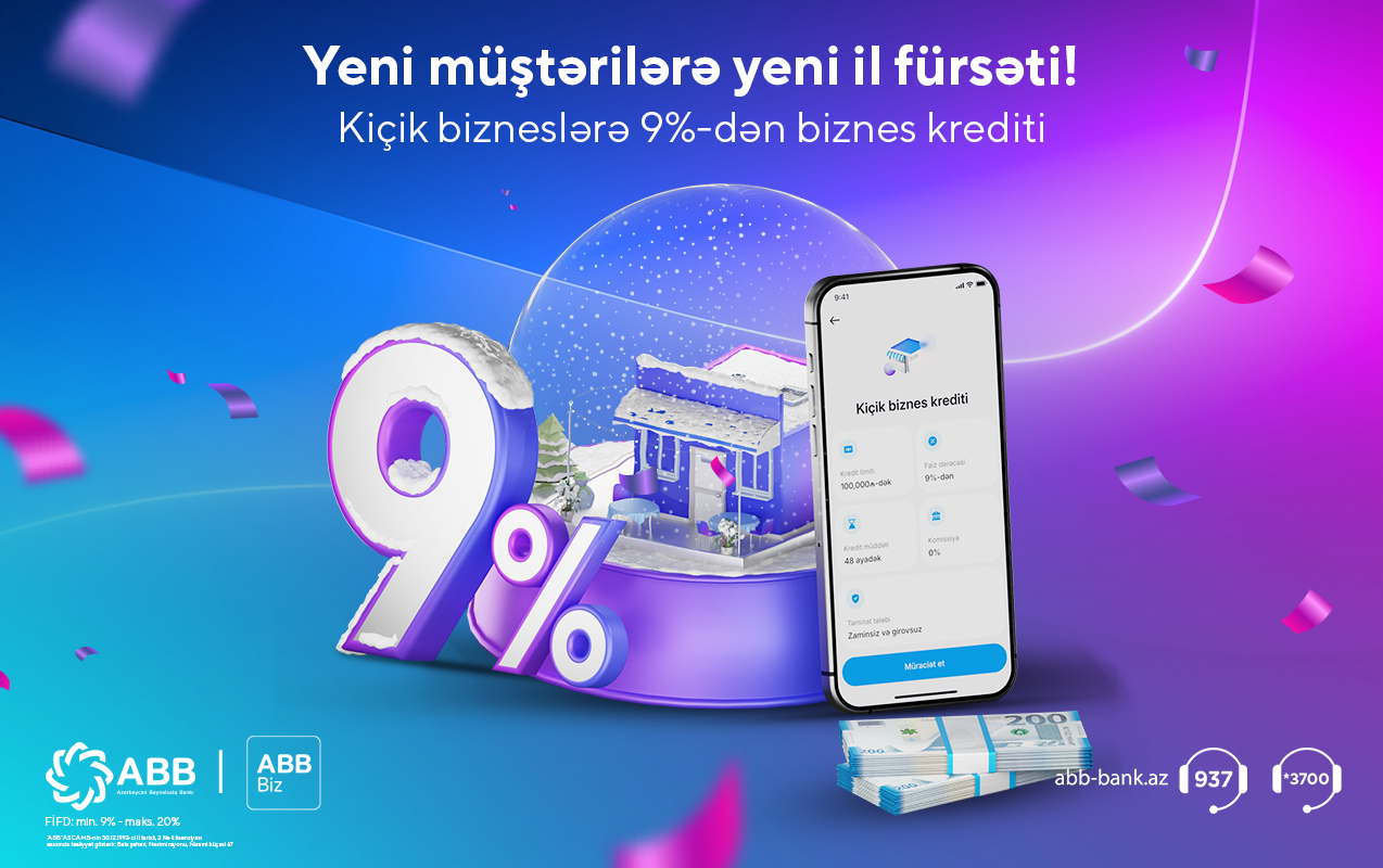 ABB Biz 9%-dən kredit