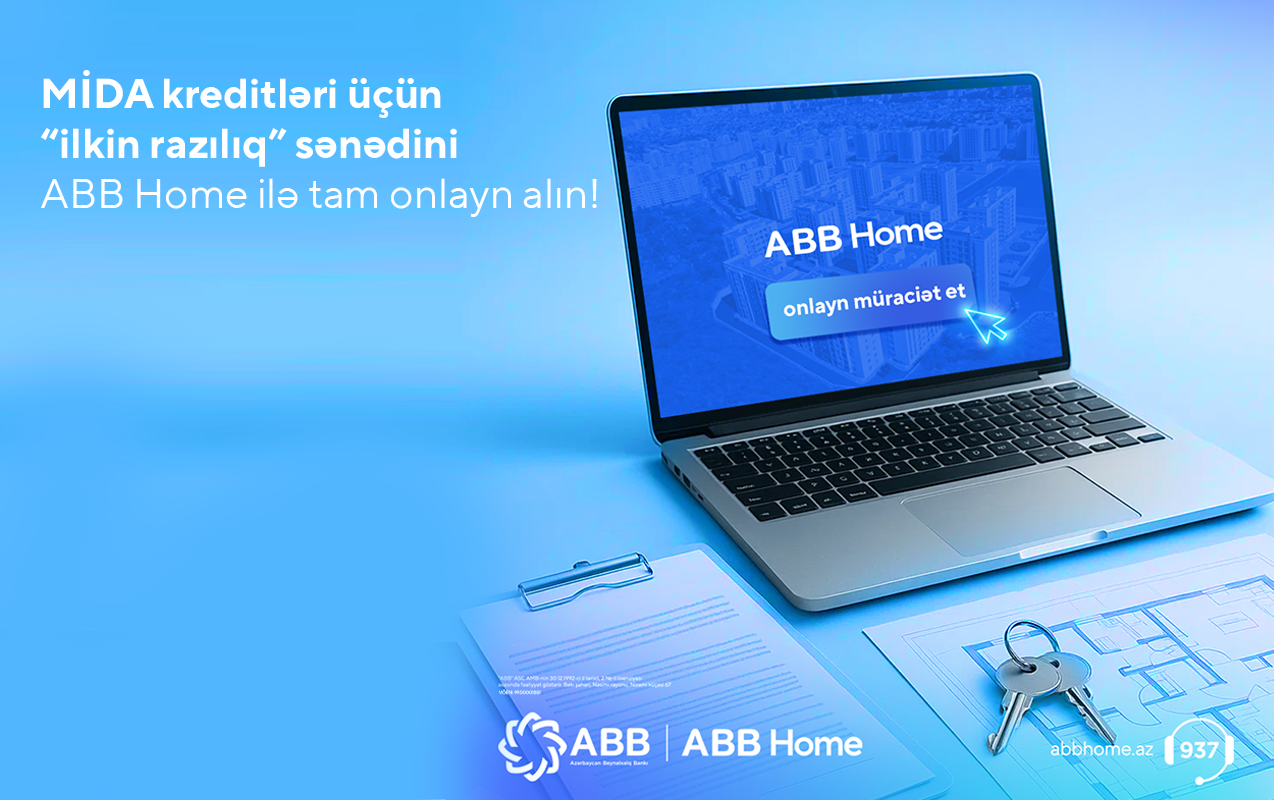 MİDA kreditinə ilkin razılıq üçün banka gəlməyə ehtiyac qalmadı!