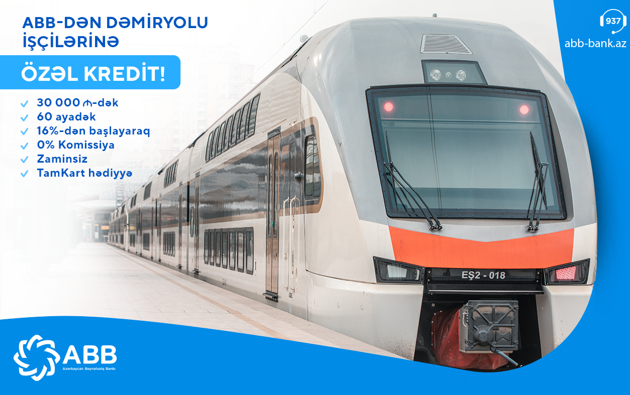 ABB-dən dəmiryolu işçilərinə özəl kredit
