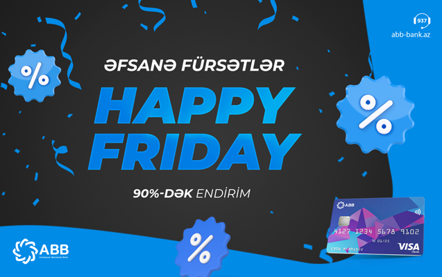 Partnyorlarımızda Happy Friday kampaniyası