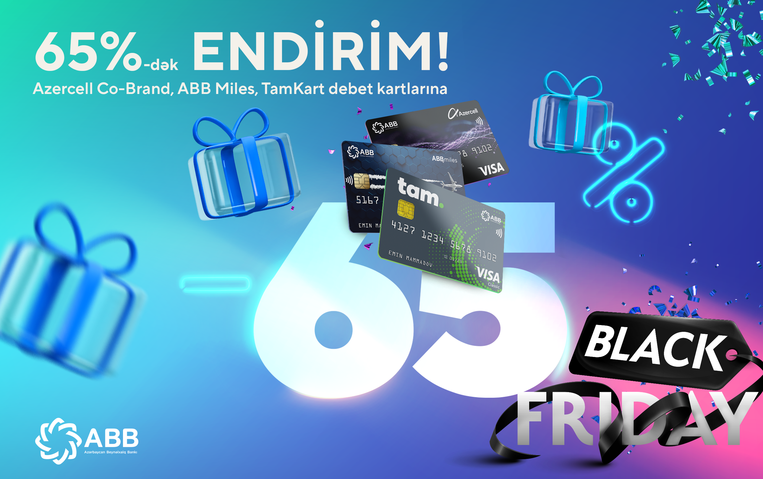 Azercell Co-Brand, ABB Miles və TamKart debet kartlarına endirim!