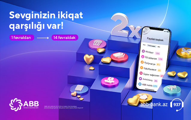 Romantik paketinə 2 Qat keşbek!