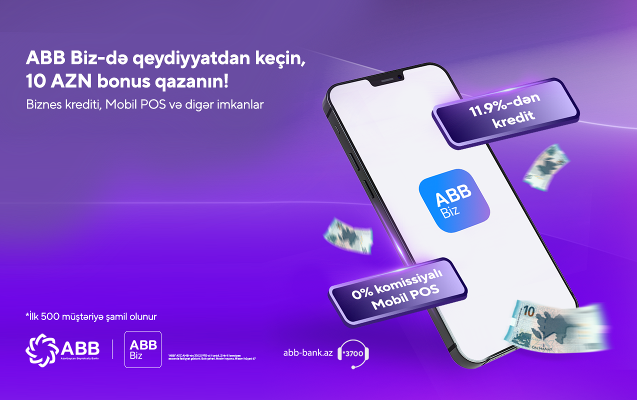 Xoş gəldin bonusu - 10 AZN