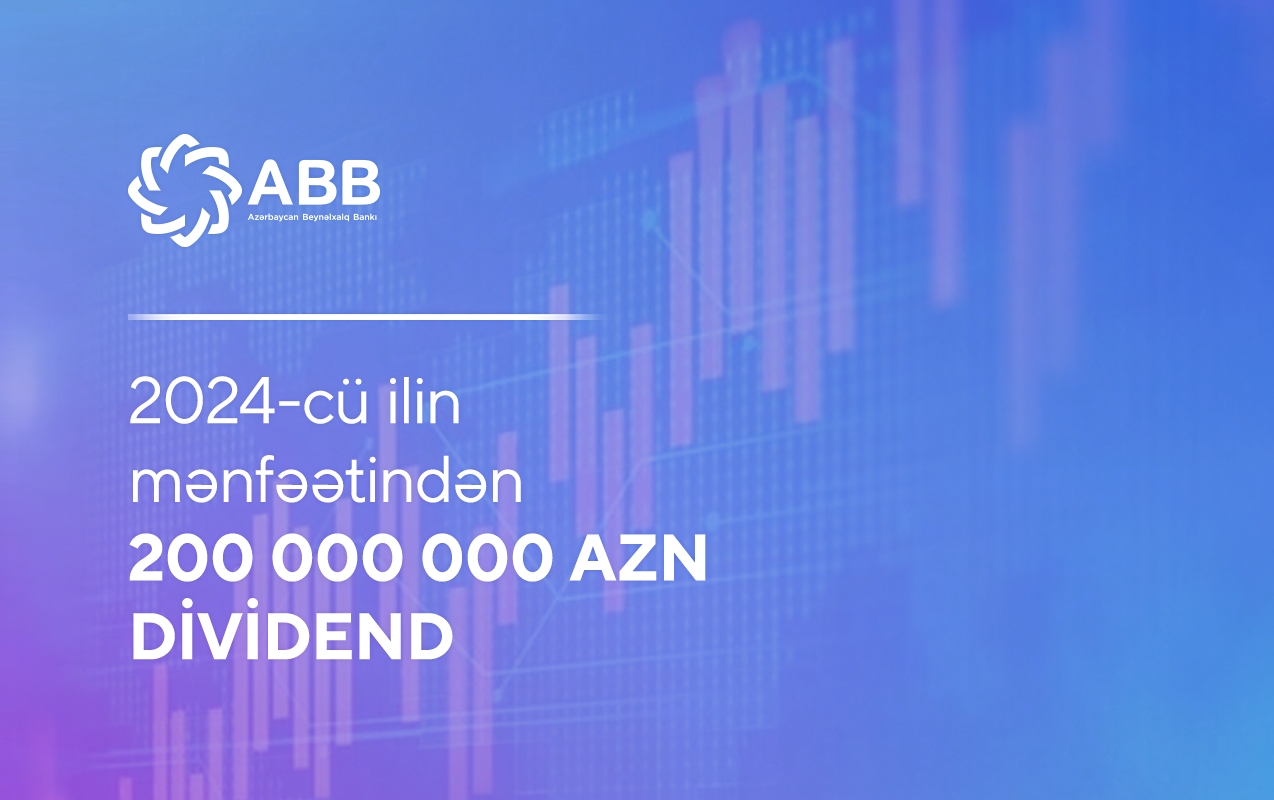 ABB səhmləri üzrə dividendlərin ödənilməsi ilə bağlı elan