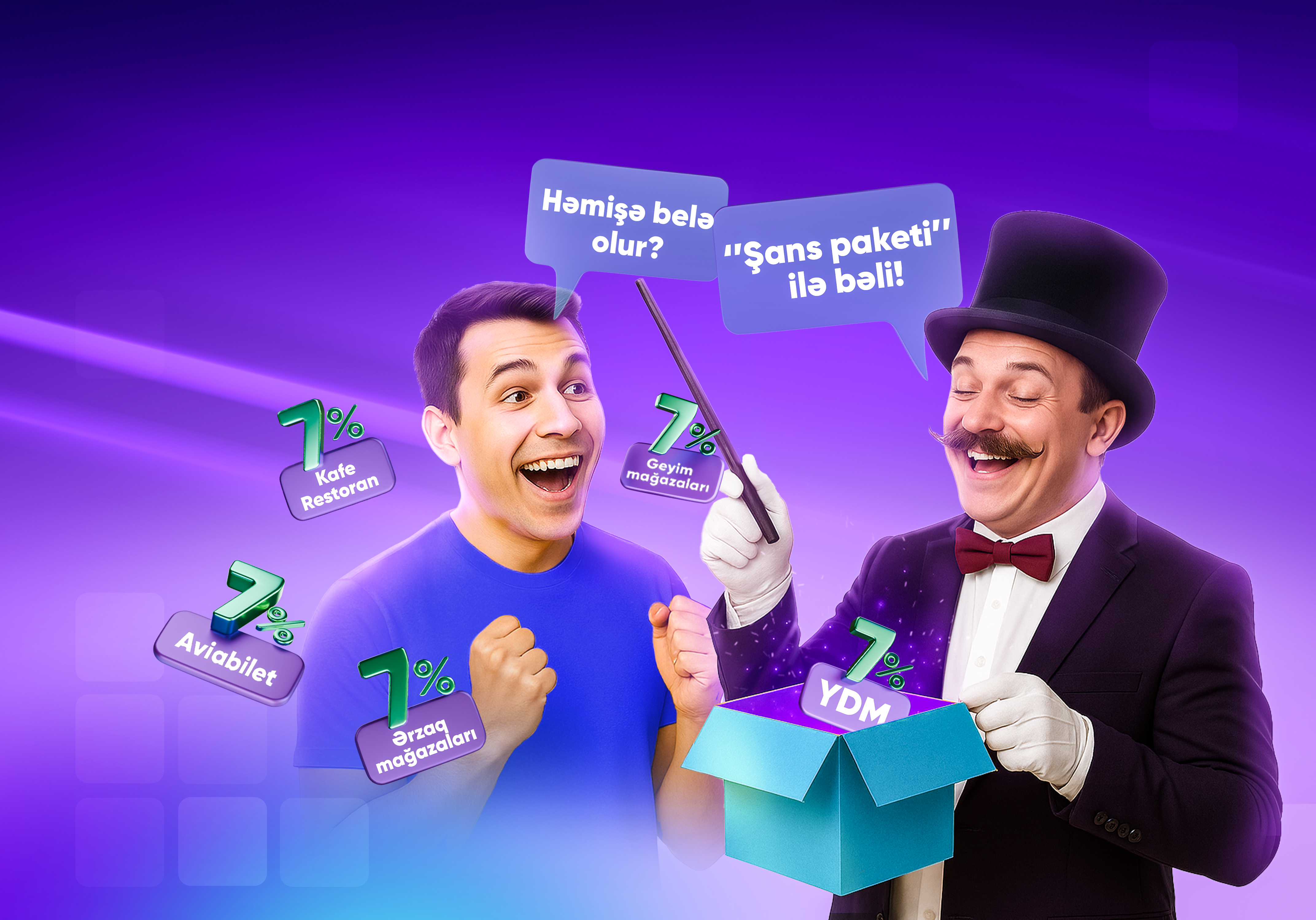 "Şans" faydalı keşbek paketi