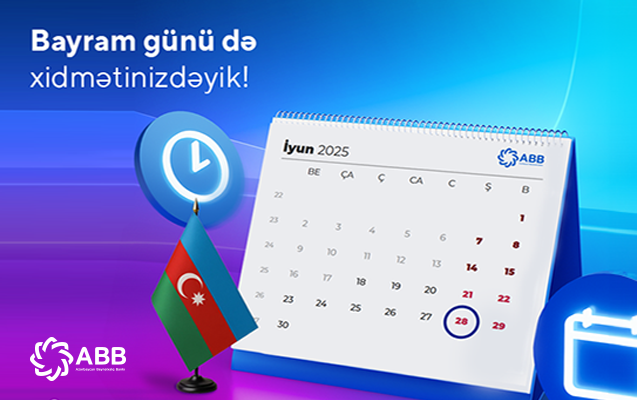 Bayramda işləyən filiallar