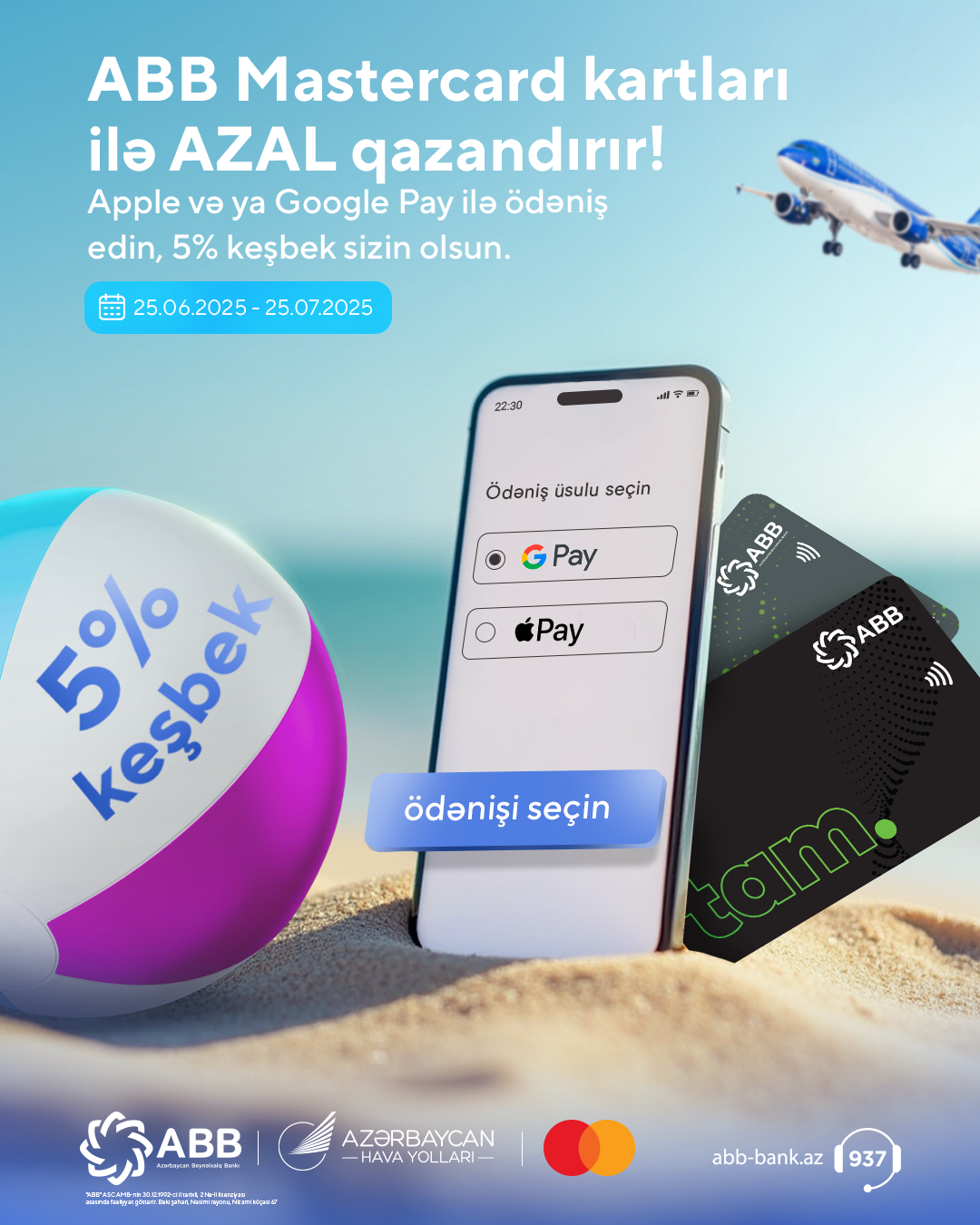 ABB Mastercard kartları ilə AZAL AZAL qazandırır!