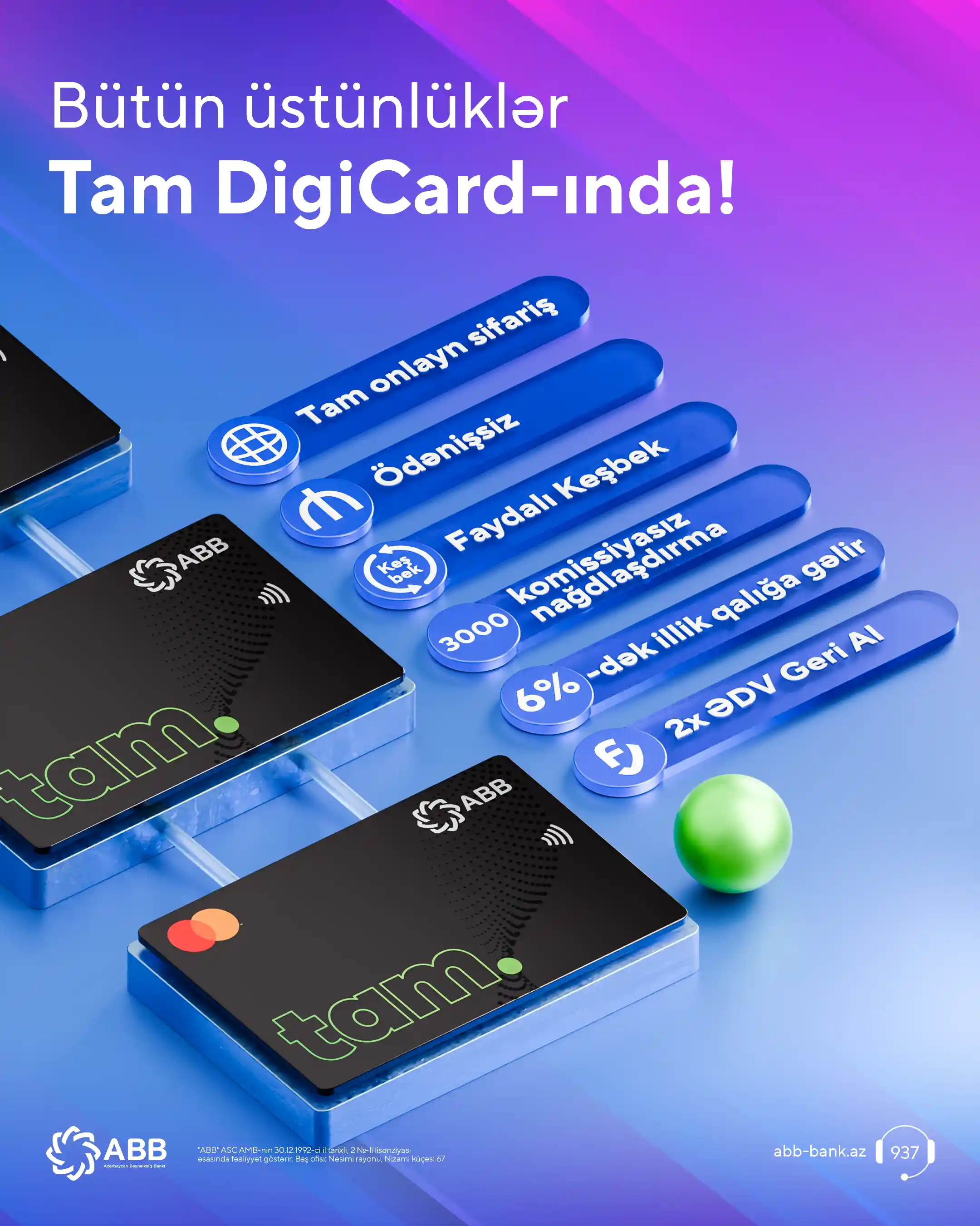 tam digicard - ustunlukler